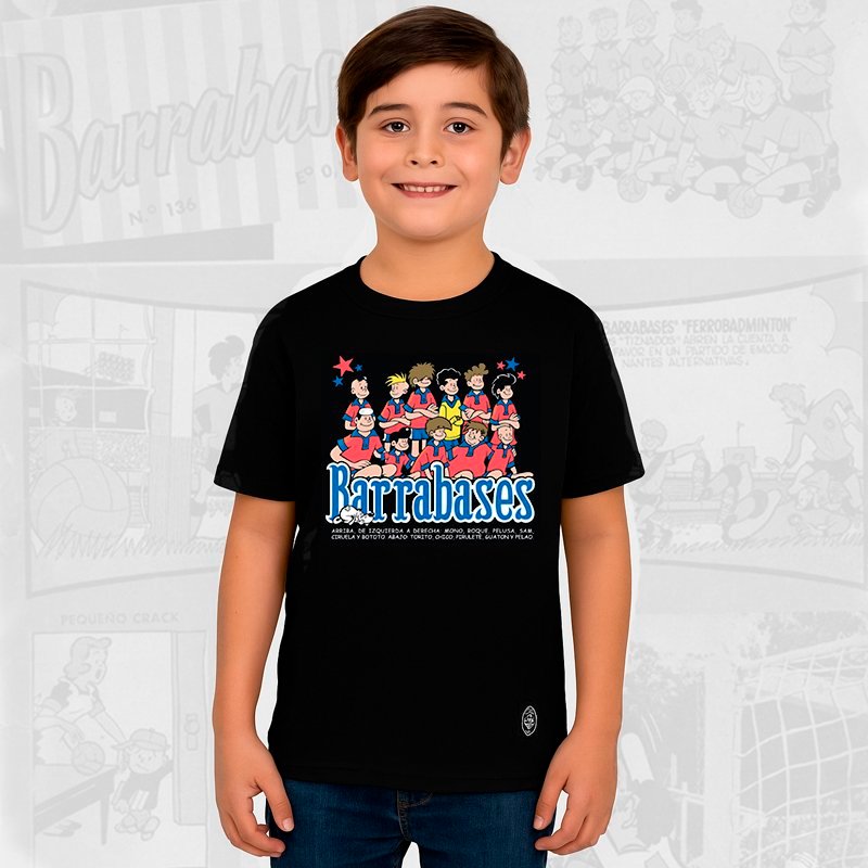 Polera Negra Niño Barrabases